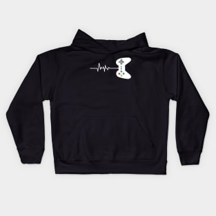 Gamer's Heart Beat Kids Hoodie